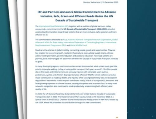 International Organisations commit for UN Decade of Sustainable Transport, December 2025